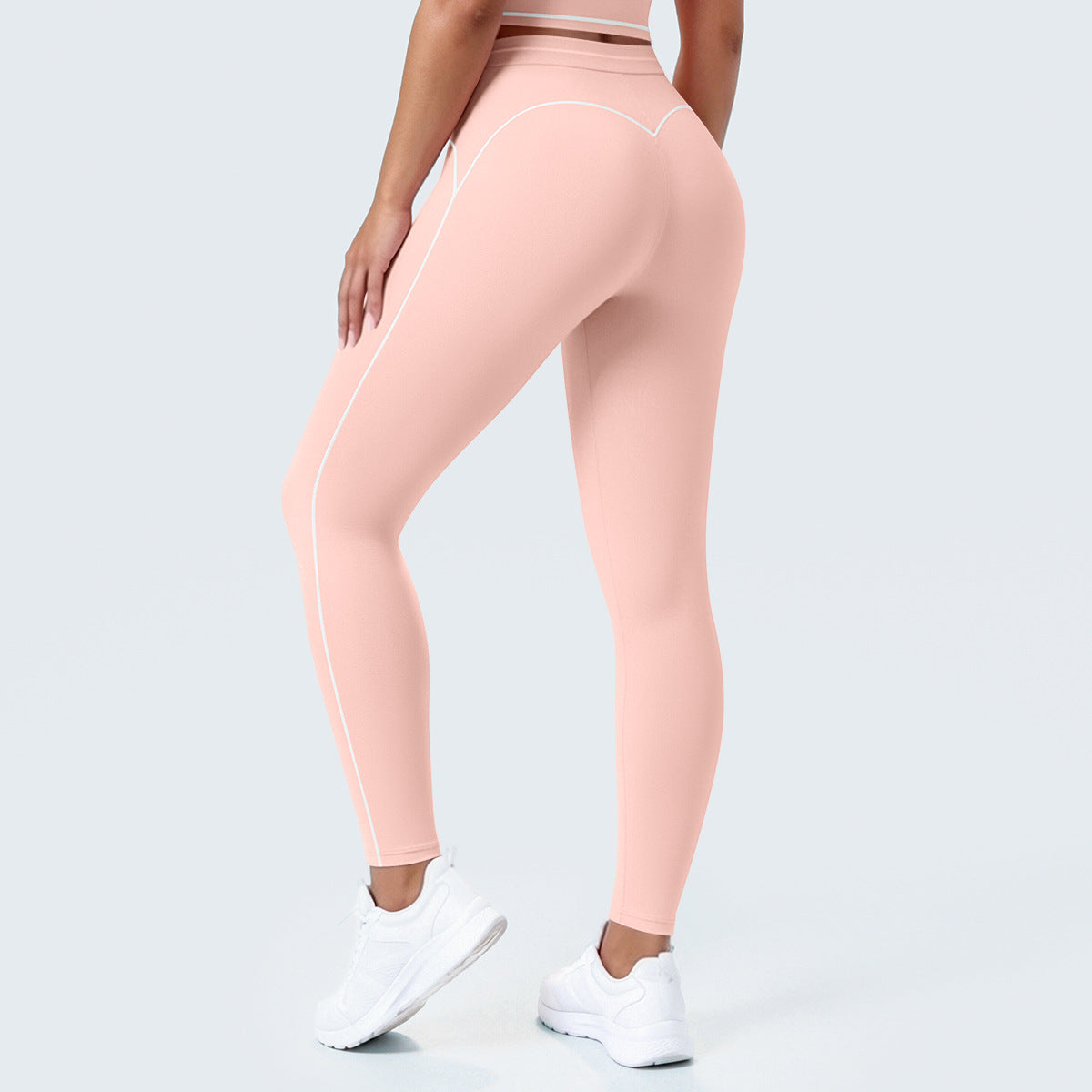 SOLBANA Contour Contrast Legging in Pink