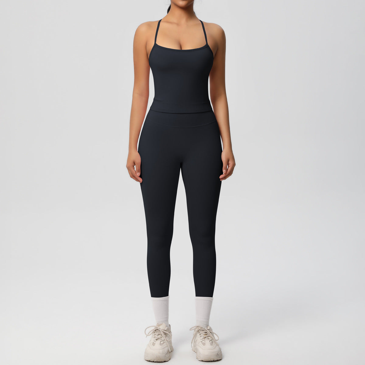 SOLBANA Studio Tie-Strap 2-Piece Legging Set - alternate product view