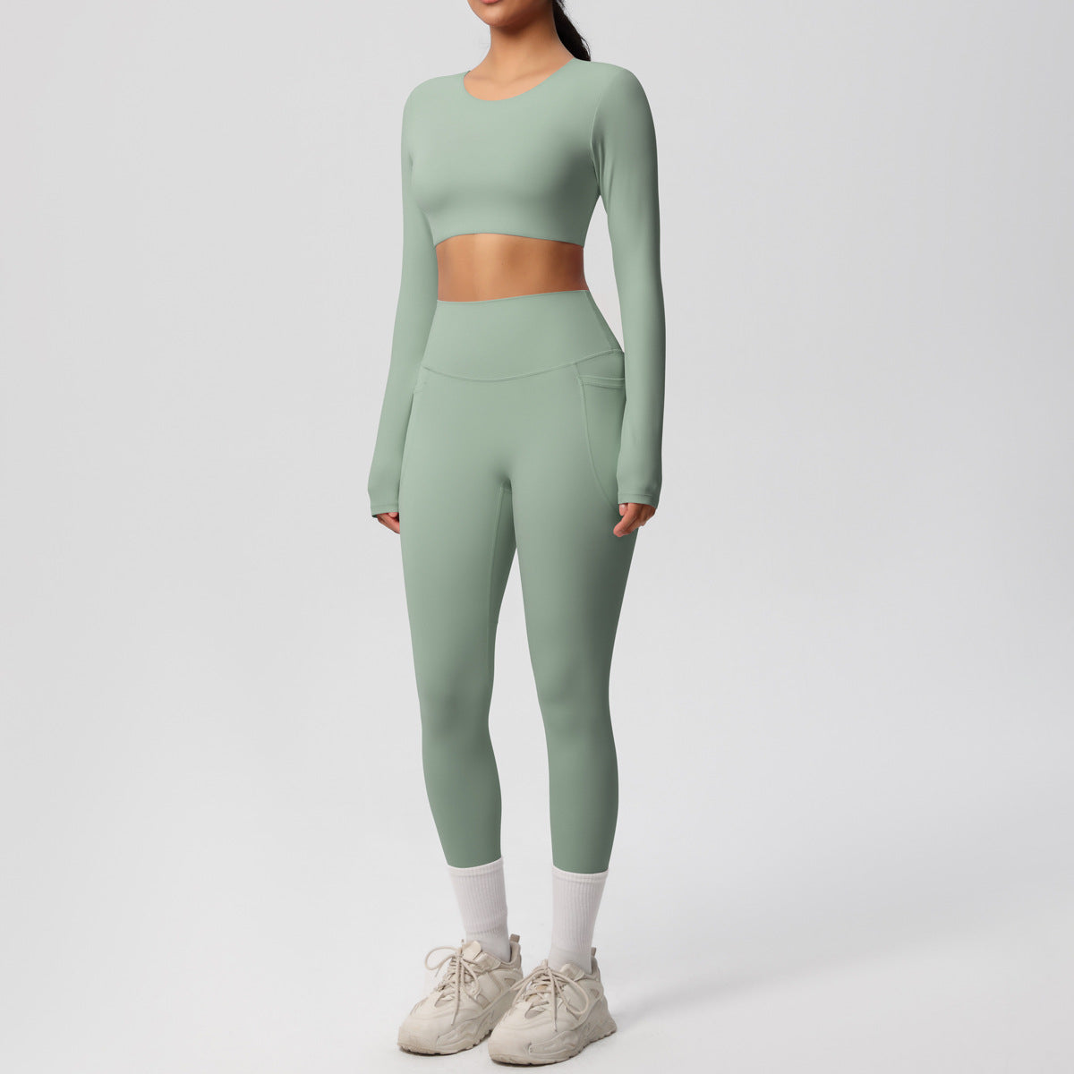 SOLBANA Studio Brushed 2-Piece Legging Set - alternate product view