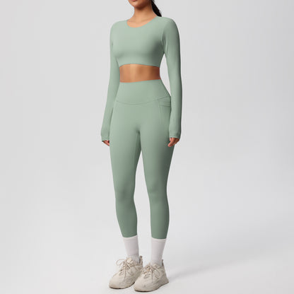SOLBANA Studio Brushed 2-Piece Legging Set - alternate product view