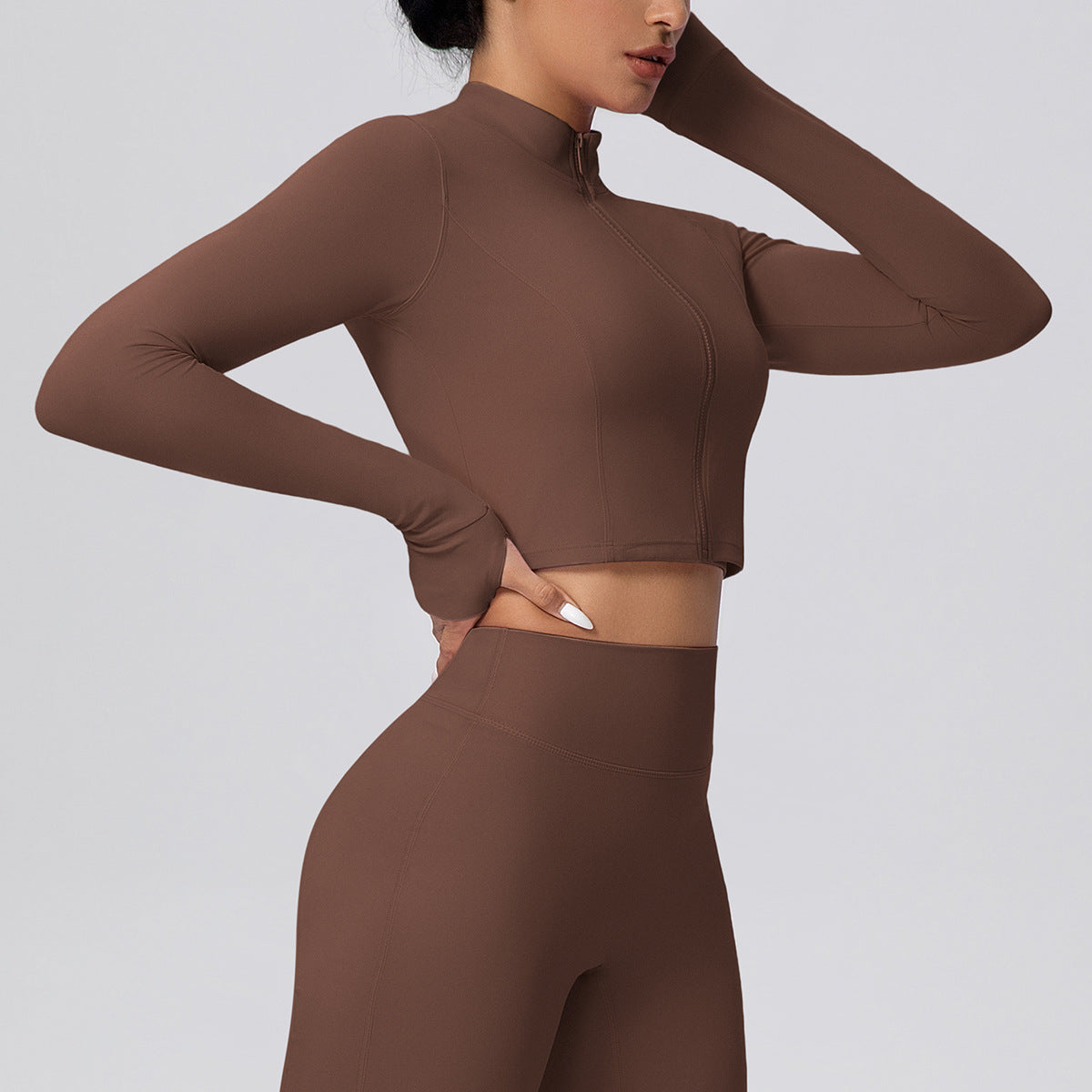 SOLBANA Form Cropped Zip Jacket