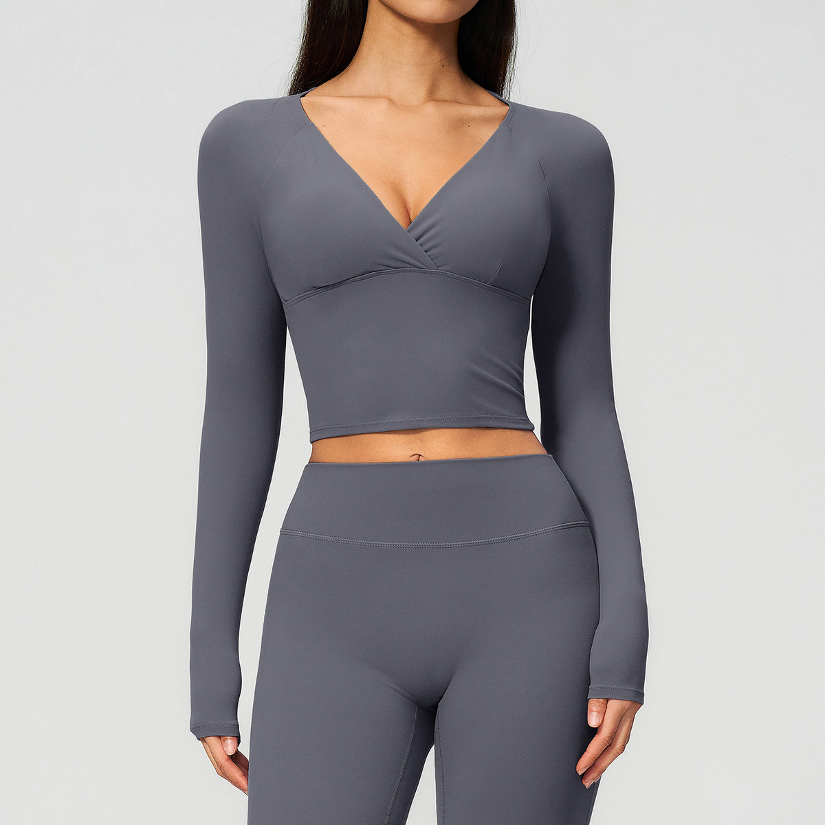 SOLBANA Form Long Sleeve in Powder Blue