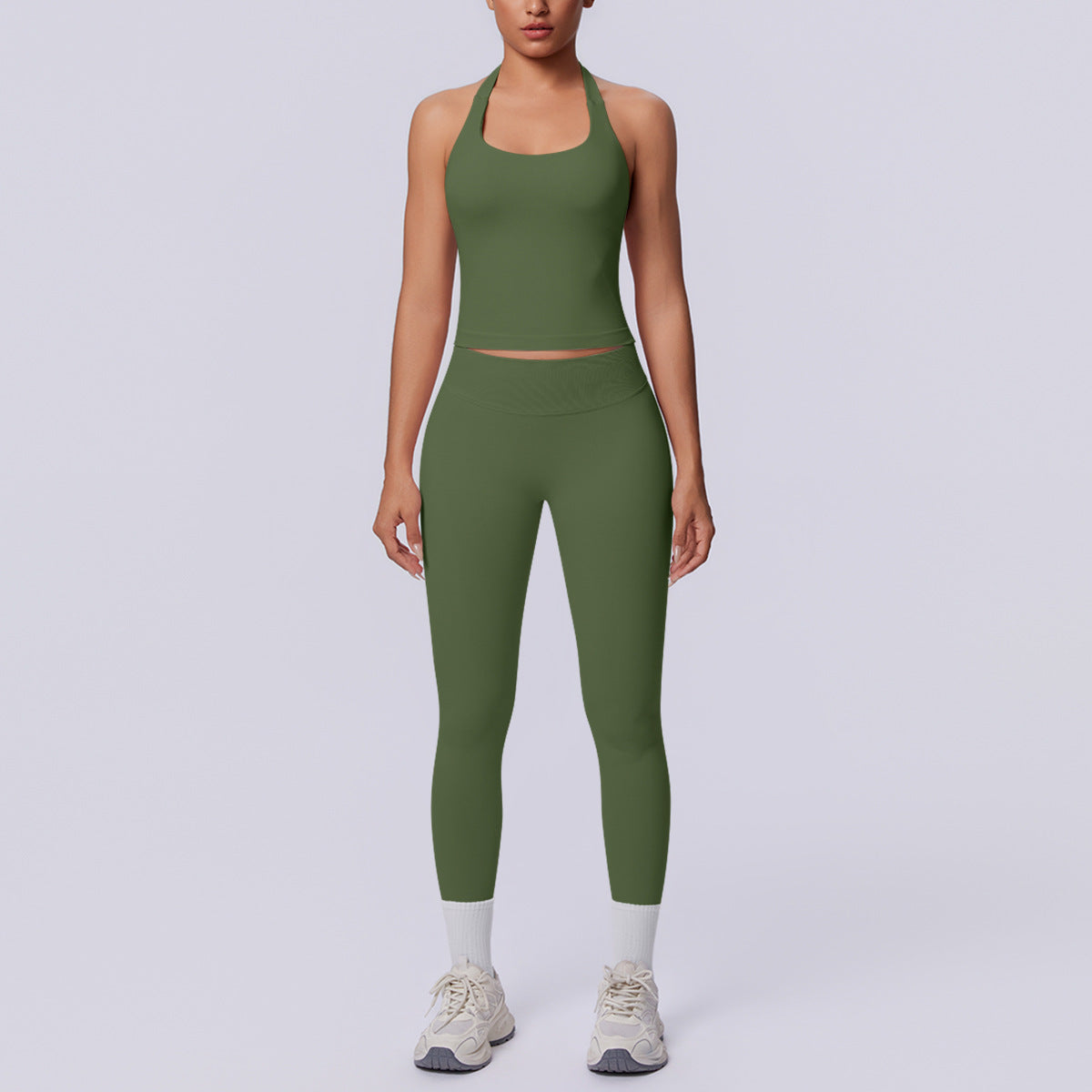 SOLBANA Studio Seamless Halter Set - alternate product view