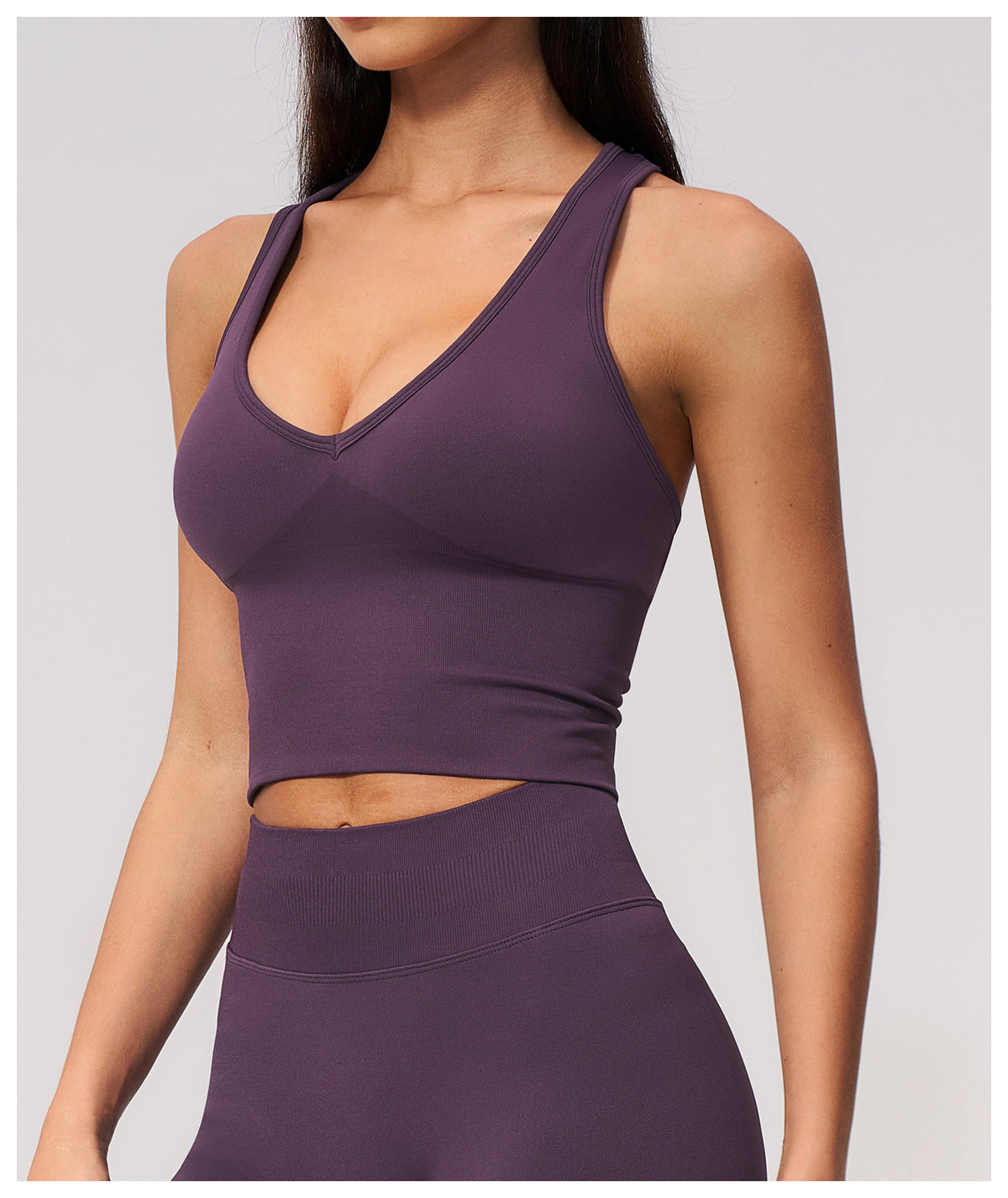 SOLBANA Form Sculpt V-Neck Tank - alternate product view