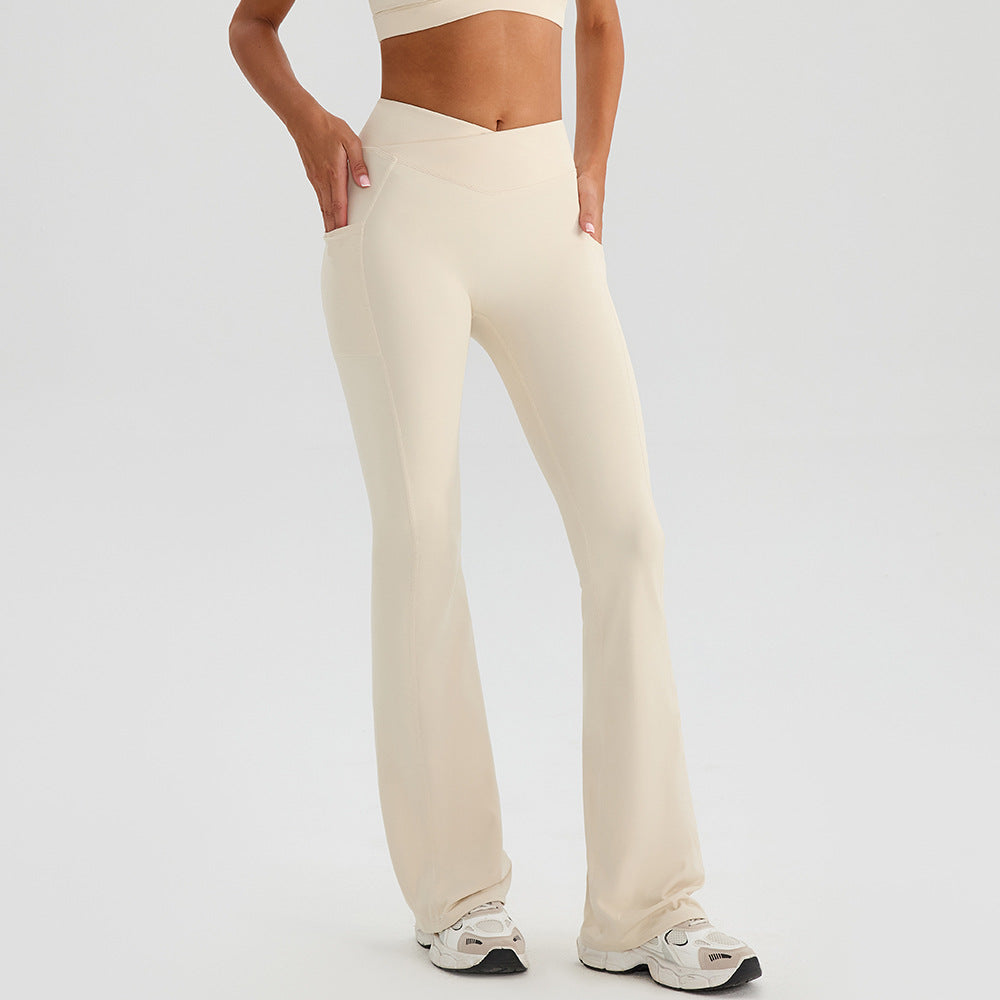 SOLBANA Off-Duty Wide Leg Pant in Apricot