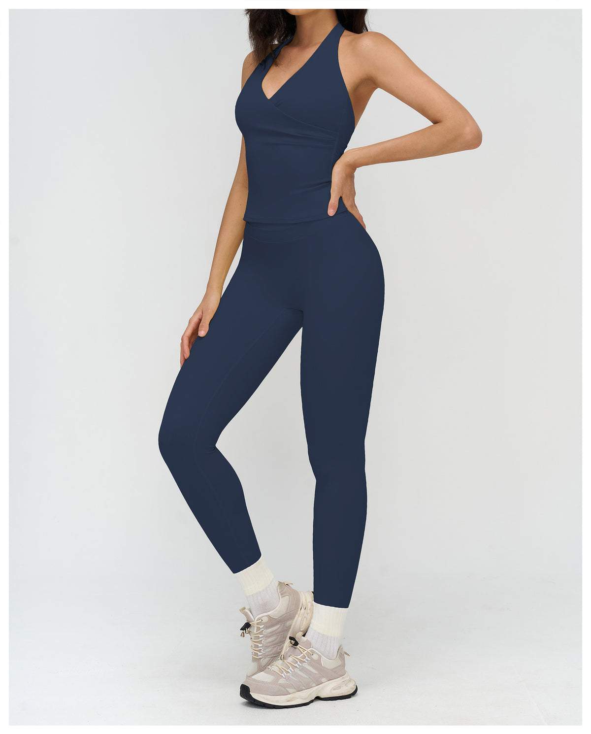 SOLBANA Studio V-Neck Halter Tank - alternate product view