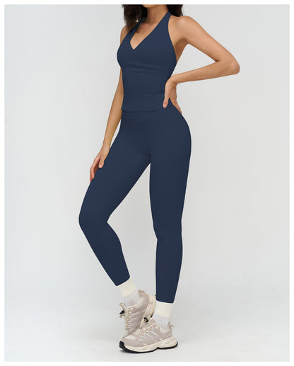 SOLBANA Studio V-Neck Halter Tank - alternate product view