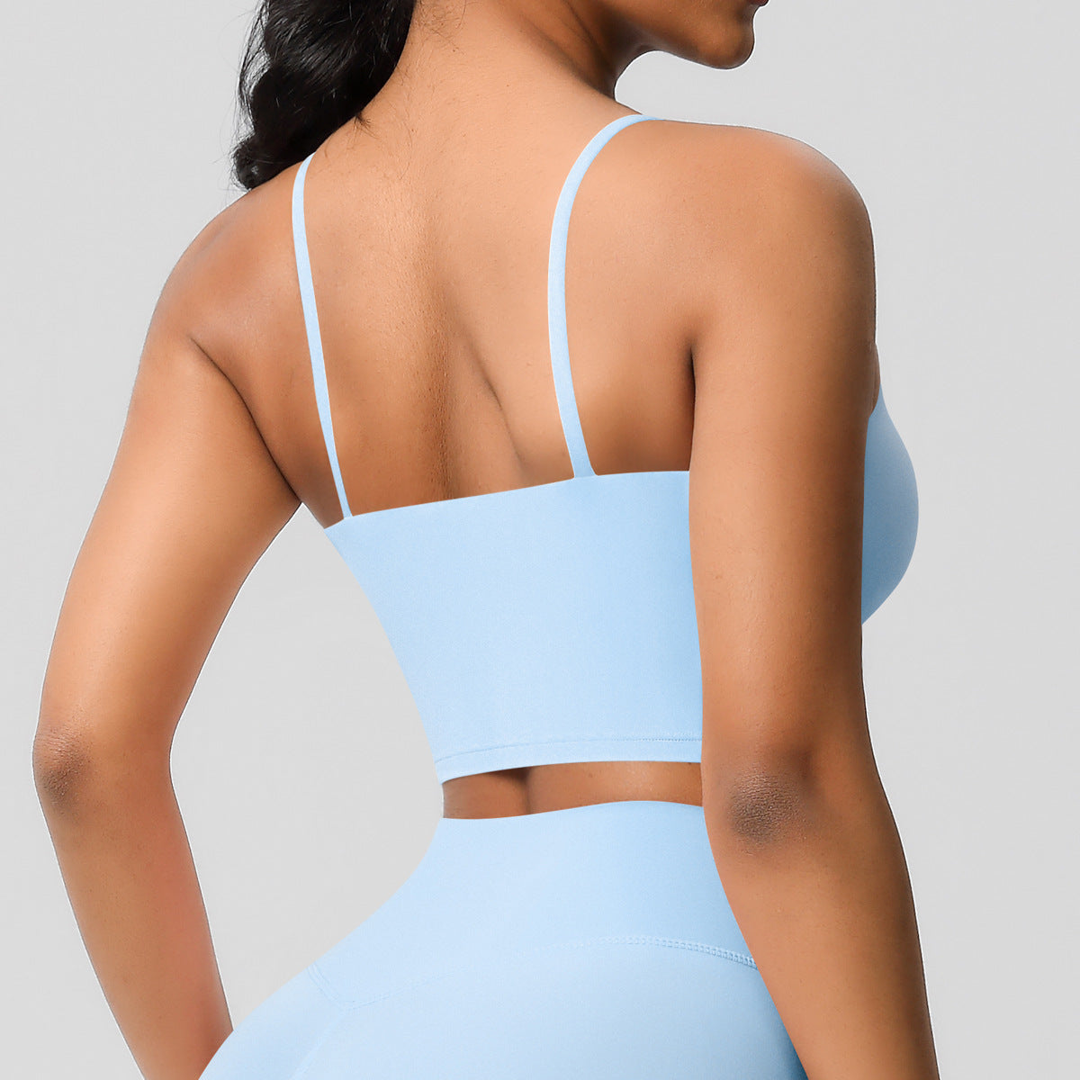 SOLBANA Studio Padded Strap Tank in Sky Blue