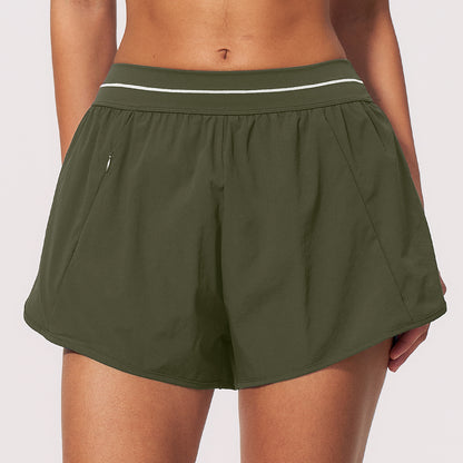 SOLBANA Riviera Layered Stripe Short in Olive