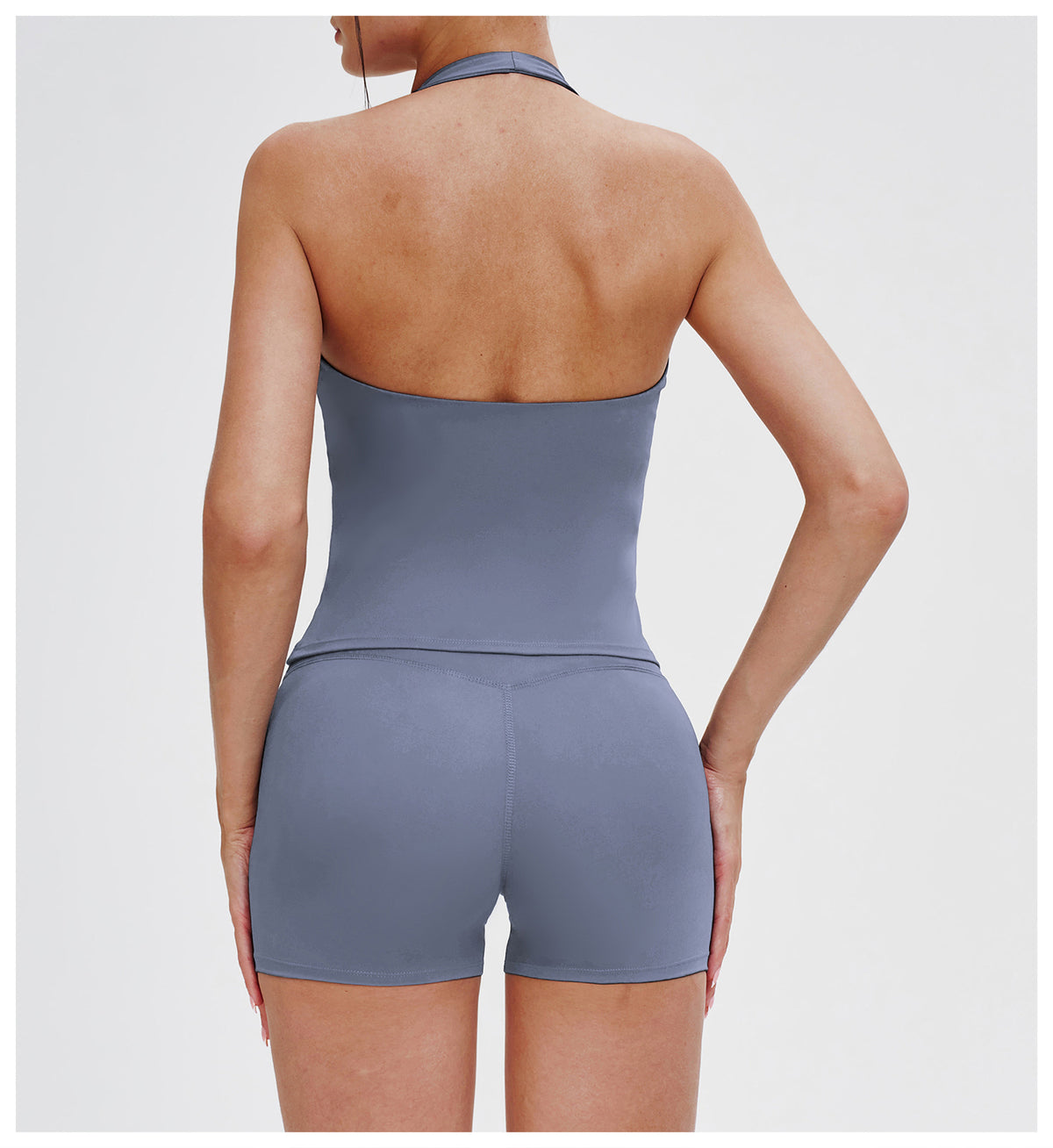 SOLBANA Studio V-Neck Halter Tank - alternate product view