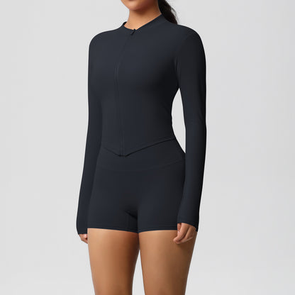 SOLBANA Studio Sculpt Zip 2-Piece Short Set - alternate product view