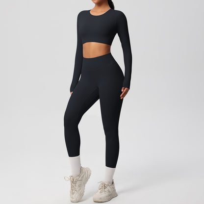 SOLBANA Form Long-Sleeve 2-Piece Legging Set - alternate product view
