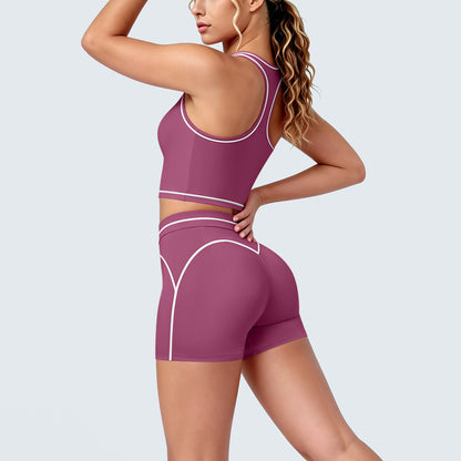 SOLBANA Contour Double-Strap 2-Piece Short Set - alternate product view