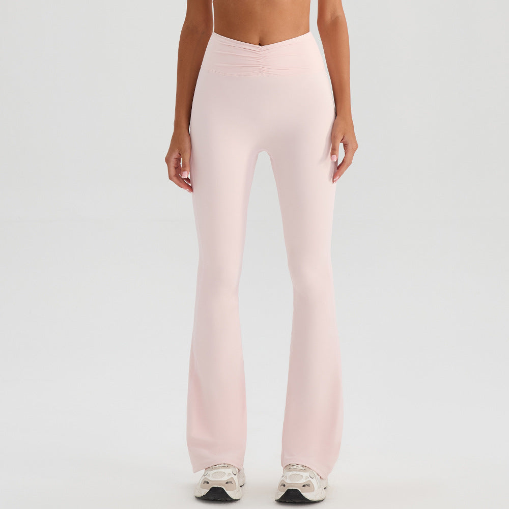 SOLBANA Form Ruched Flare in Blush