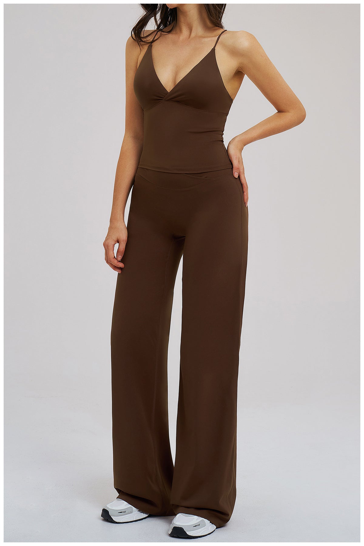 SOLBANA Studio Cutout 2-Piece Wide-Leg Set - alternate product view