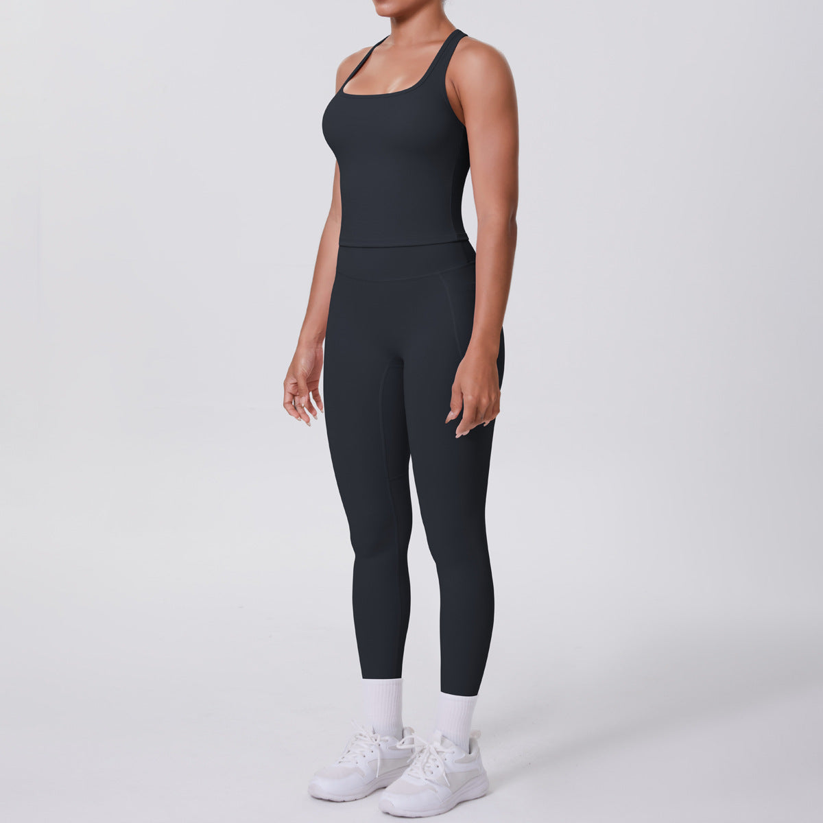 SOLBANA Form Pocket Tank 2-Piece Legging Set - alternate product view