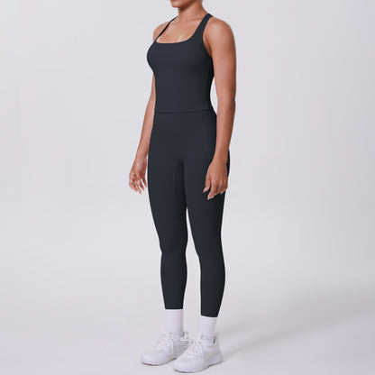 SOLBANA Form Pocket Tank 2-Piece Legging Set - alternate product view