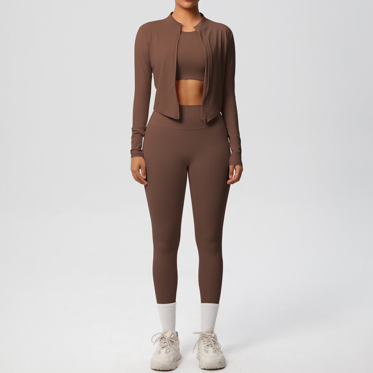 SOLBANA Studio Sculpt Zip matching legging outfit