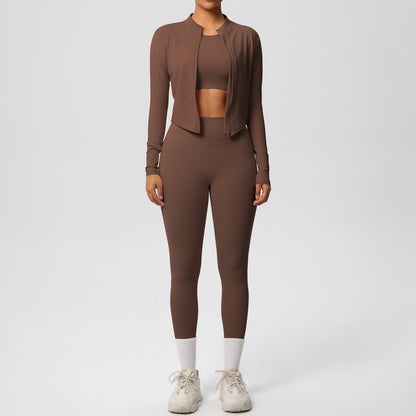 SOLBANA Studio Sculpt Zip matching legging outfit
