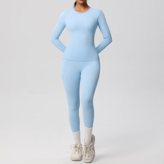 SOLBANA Studio Long-Sleeve Pocket Legging Set