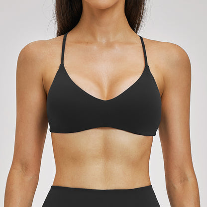 SOLBANA Studio Ring Back Bra in Black