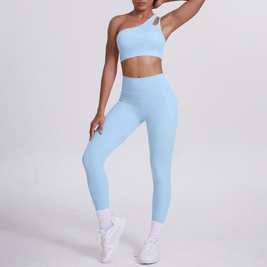 SOLBANA Studio One-Shoulder Pocket Legging Set
