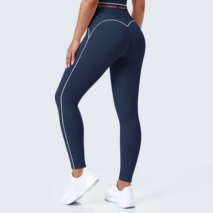 SOLBANA Contour Contrast Legging in Blue