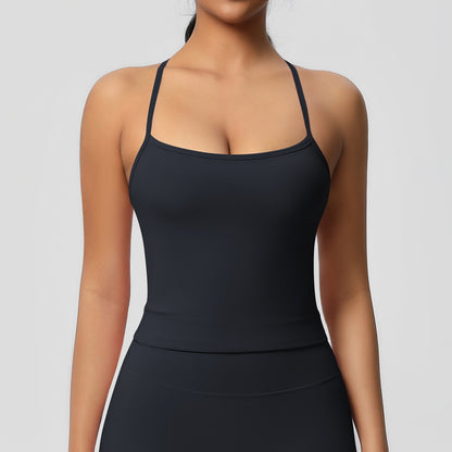 SOLBANA Studio Tie-Back Crop Tank - alternate product view