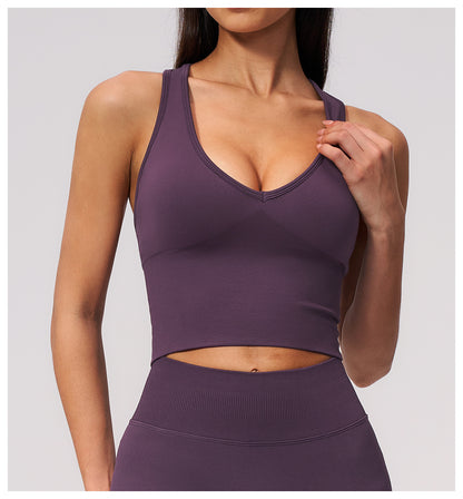 SOLBANA Form Sculpt V-Neck Tank - alternate product view