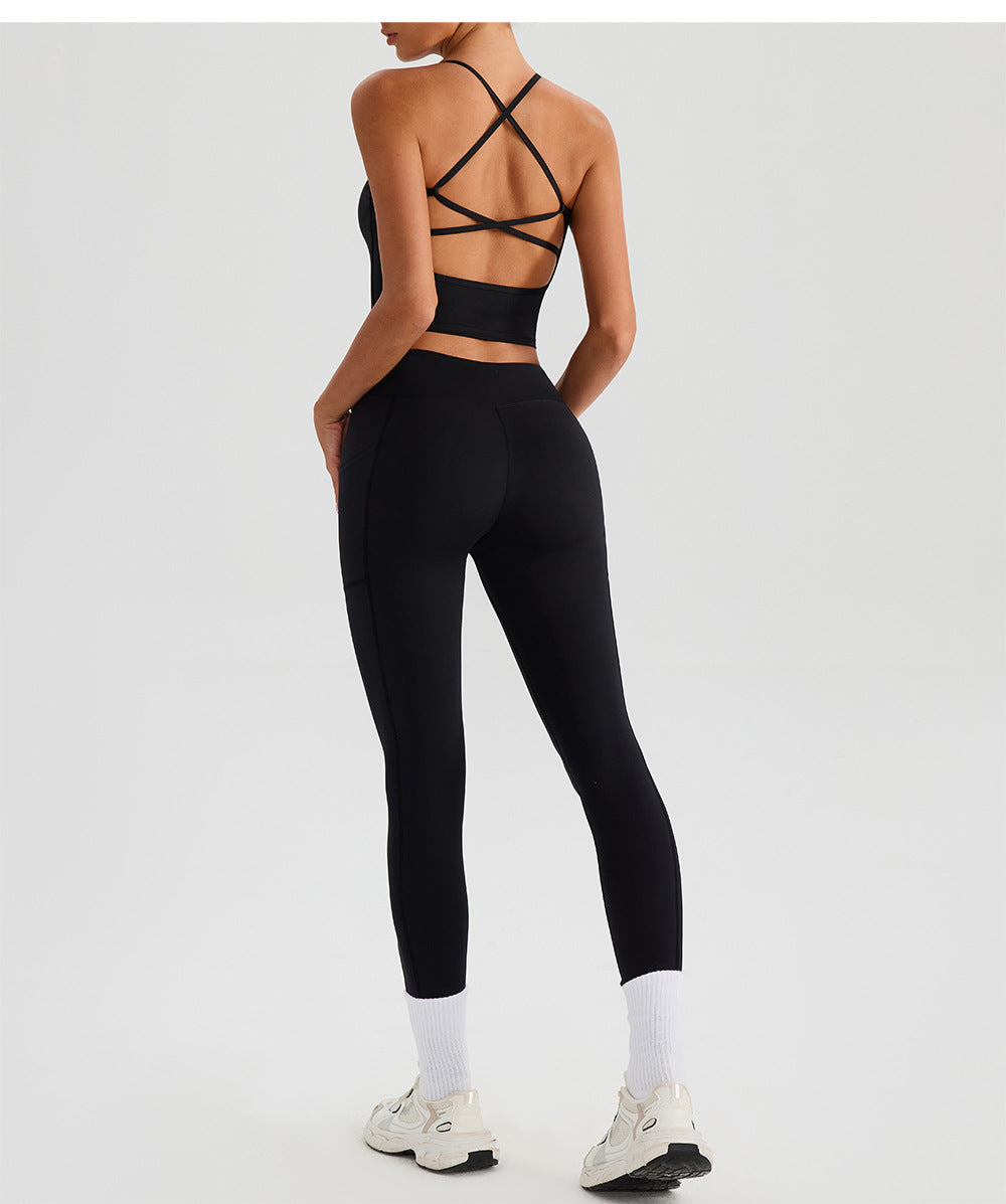SOLBANA Form Cross-Waist Pocket Legging - alternate product view