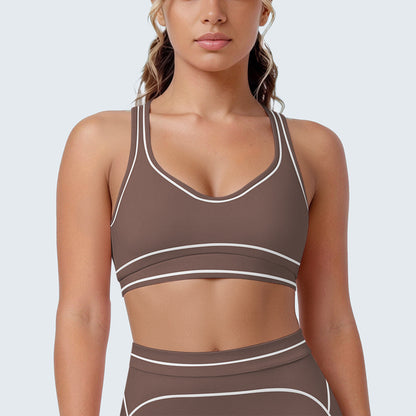 SOLBANA Contour Contrast U-Back Bra in Brown