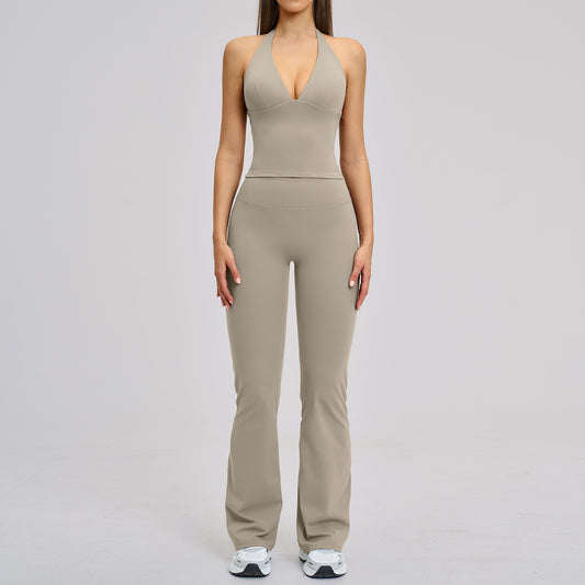 SOLBANA Studio Halter Top in Gray