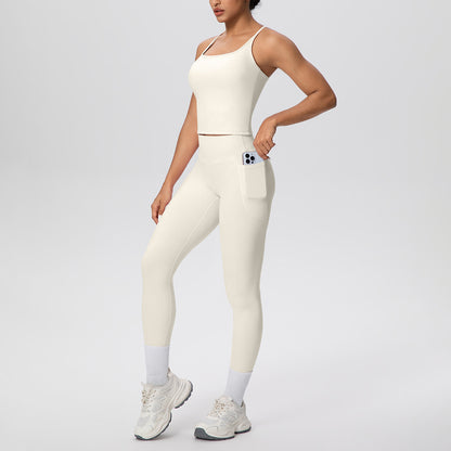 SOLBANA Form Pocket 2-Piece Legging Set - alternate product view