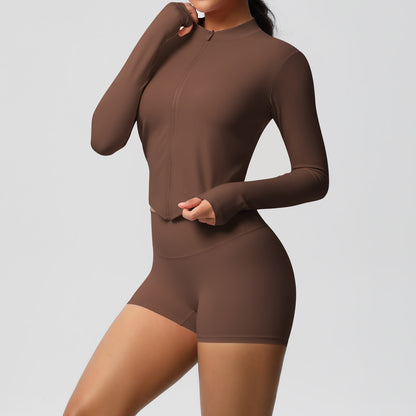 SOLBANA Studio Sculpt Zip 2-Piece Short Set - alternate product view