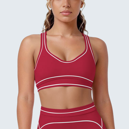 SOLBANA Contour Contrast U-Back Bra in Red