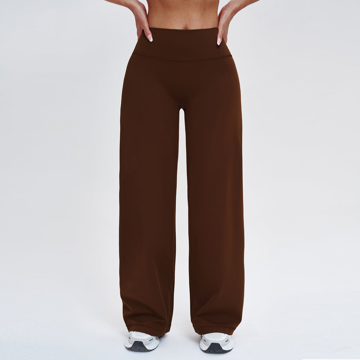 SOLBANA Coast Relaxed Wide-Leg Pant in Chocolate Brown
