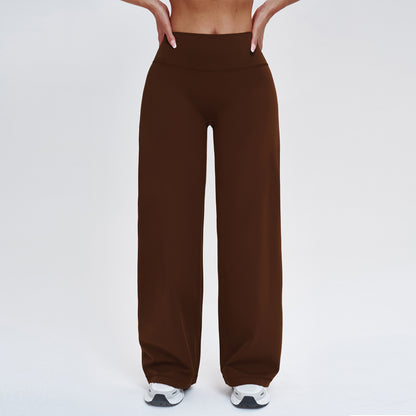 SOLBANA Coast Relaxed Wide-Leg Pant in Chocolate Brown