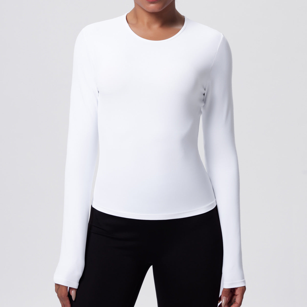 SOLBANA Form Sculpt Long Sleeve in White