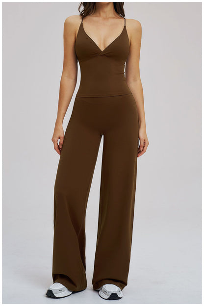 SOLBANA Studio Cutout 2-Piece Wide-Leg Set - alternate product view