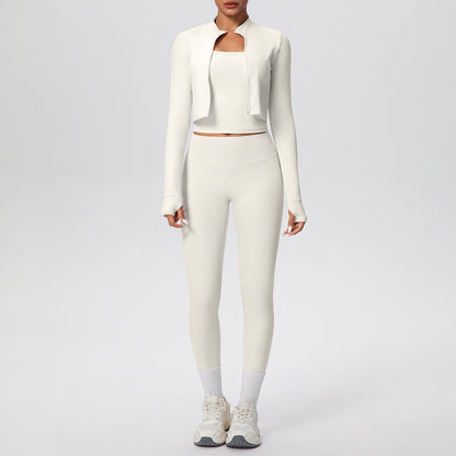 SOLBANA Coast Core 3-Piece Pant Set in Ivory
