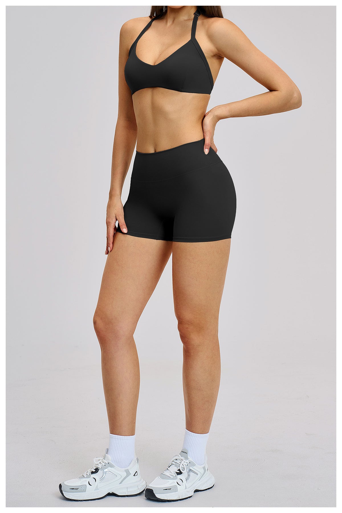 SOLBANA Studio Cutout Halter 2-Piece Short Set - alternate product view