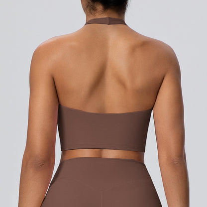 SOLBANA Studio Open-Back Halter Bra - alternate product view