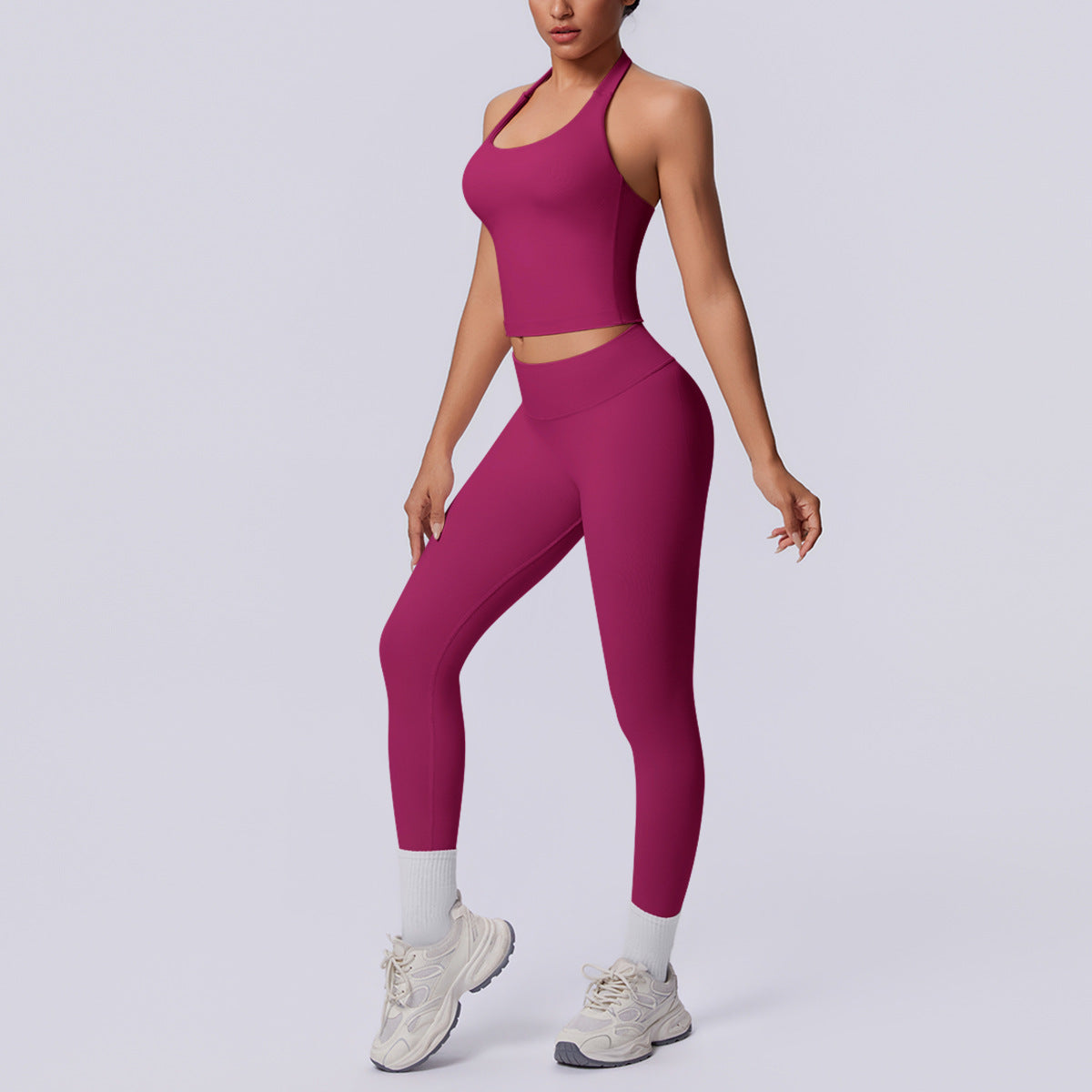 SOLBANA Studio Seamless Halter Set - alternate product view
