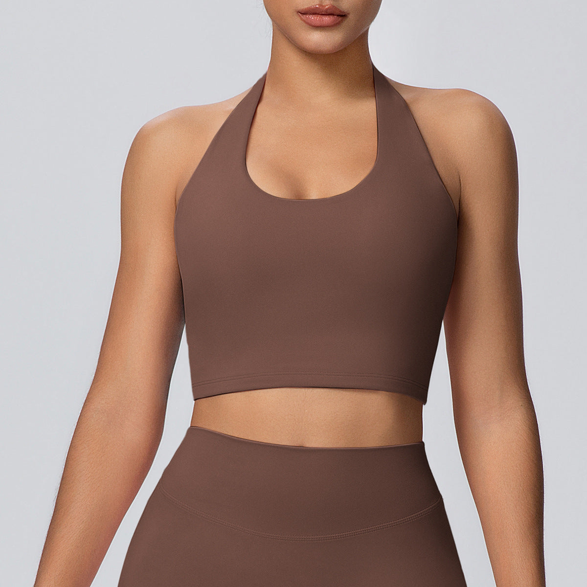 SOLBANA Studio Open-Back Halter Bra - alternate product view