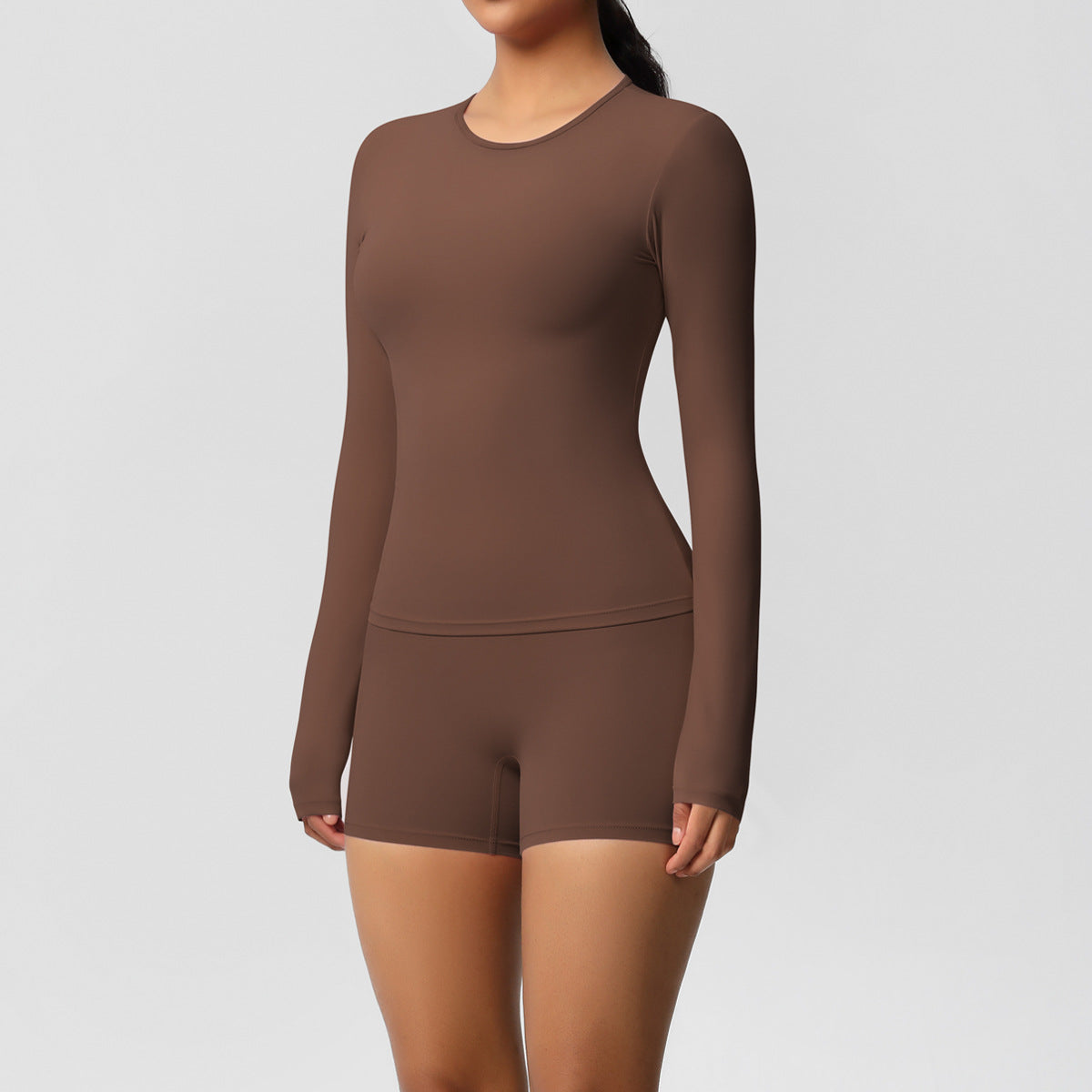 SOLBANA Form Long-Sleeve 2-Piece Short Set - alternate product view