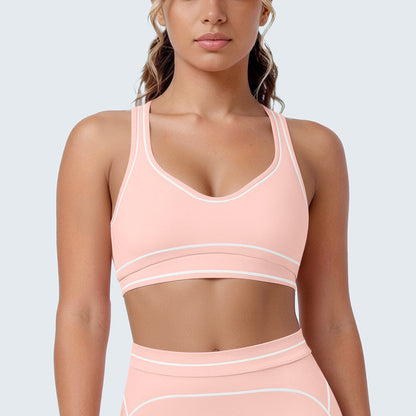 SOLBANA Contour Contrast U-Back Bra in Pink