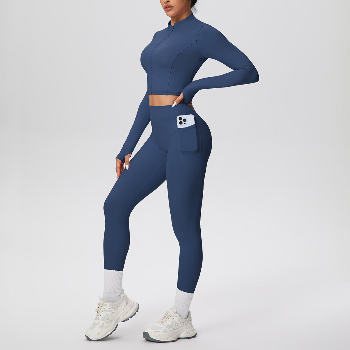 SOLBANA Studio Zip Pocket Legging Set - alternate product view
