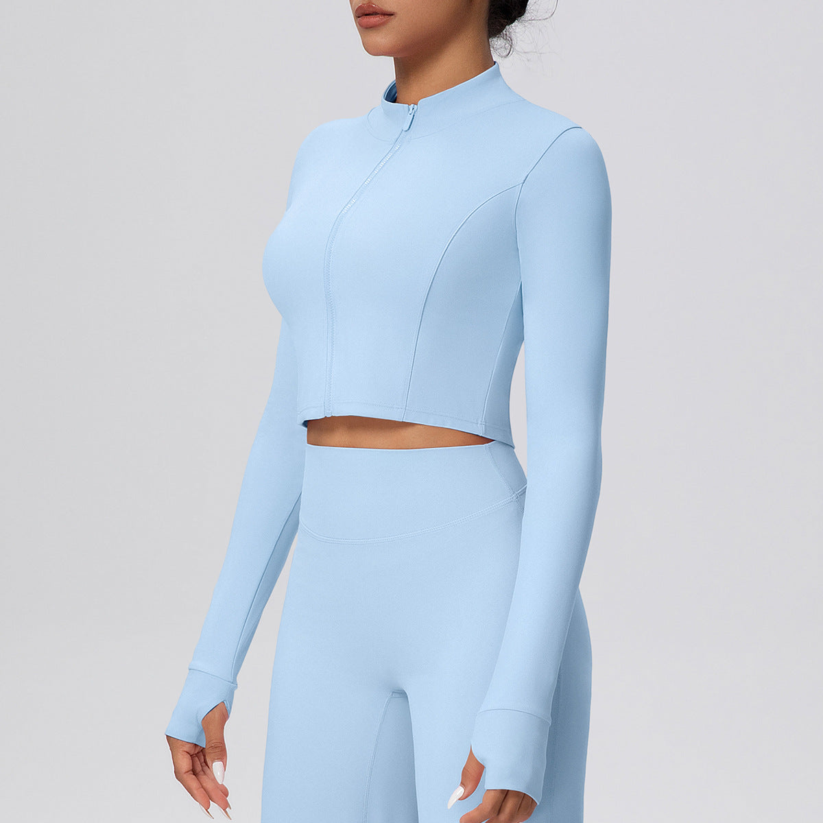 SOLBANA Form Cropped Zip Jacket