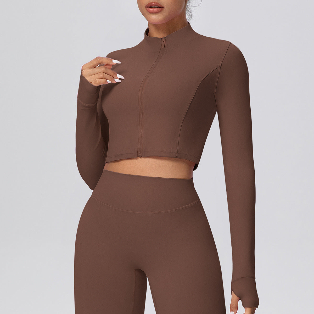 SOLBANA Form Cropped Zip Jacket