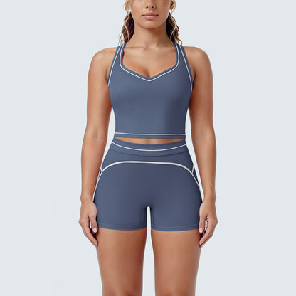 SOLBANA Contour Double-Strap 2-Piece Short Set - alternate product view